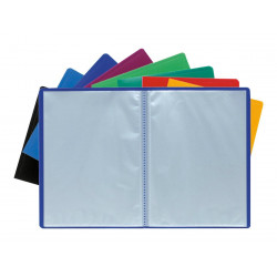 Porte vues A4 40 pochettes soit 80 vues disponible en coloris assortis