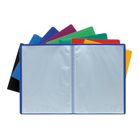 Porte vues A4 40 pochettes soit 80 vues disponible en coloris assortis