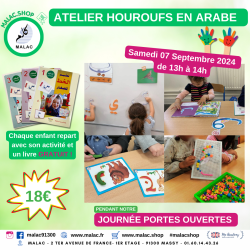 Atelier Houroufs en Arabe